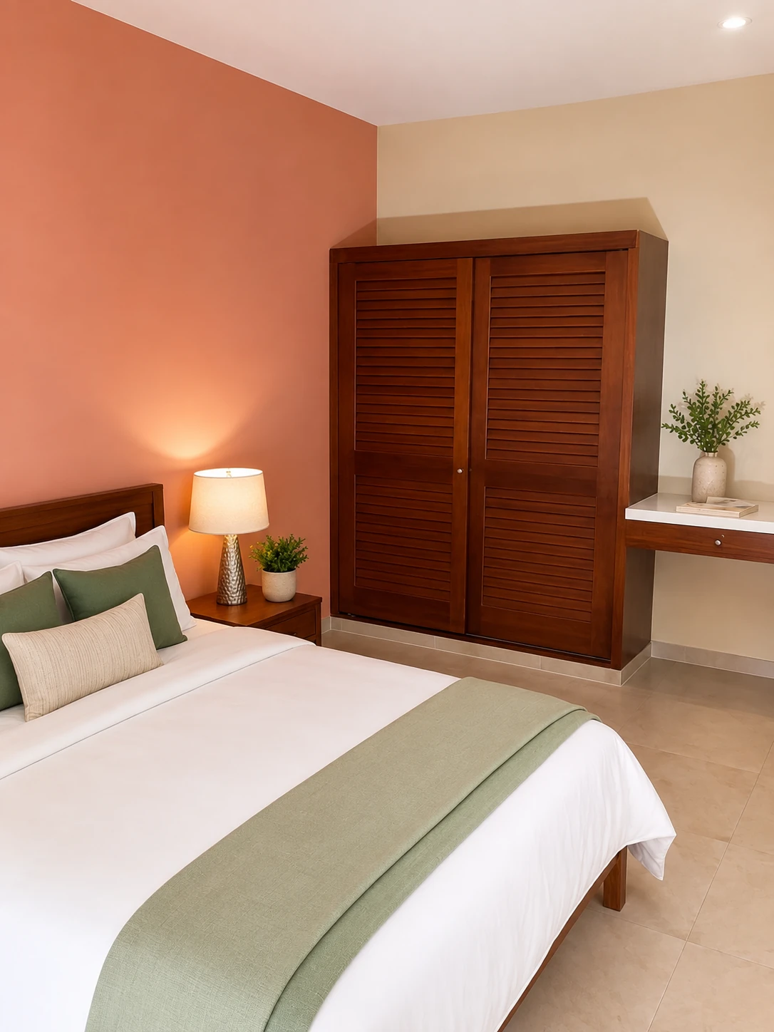 Bedroom and wardrobe view