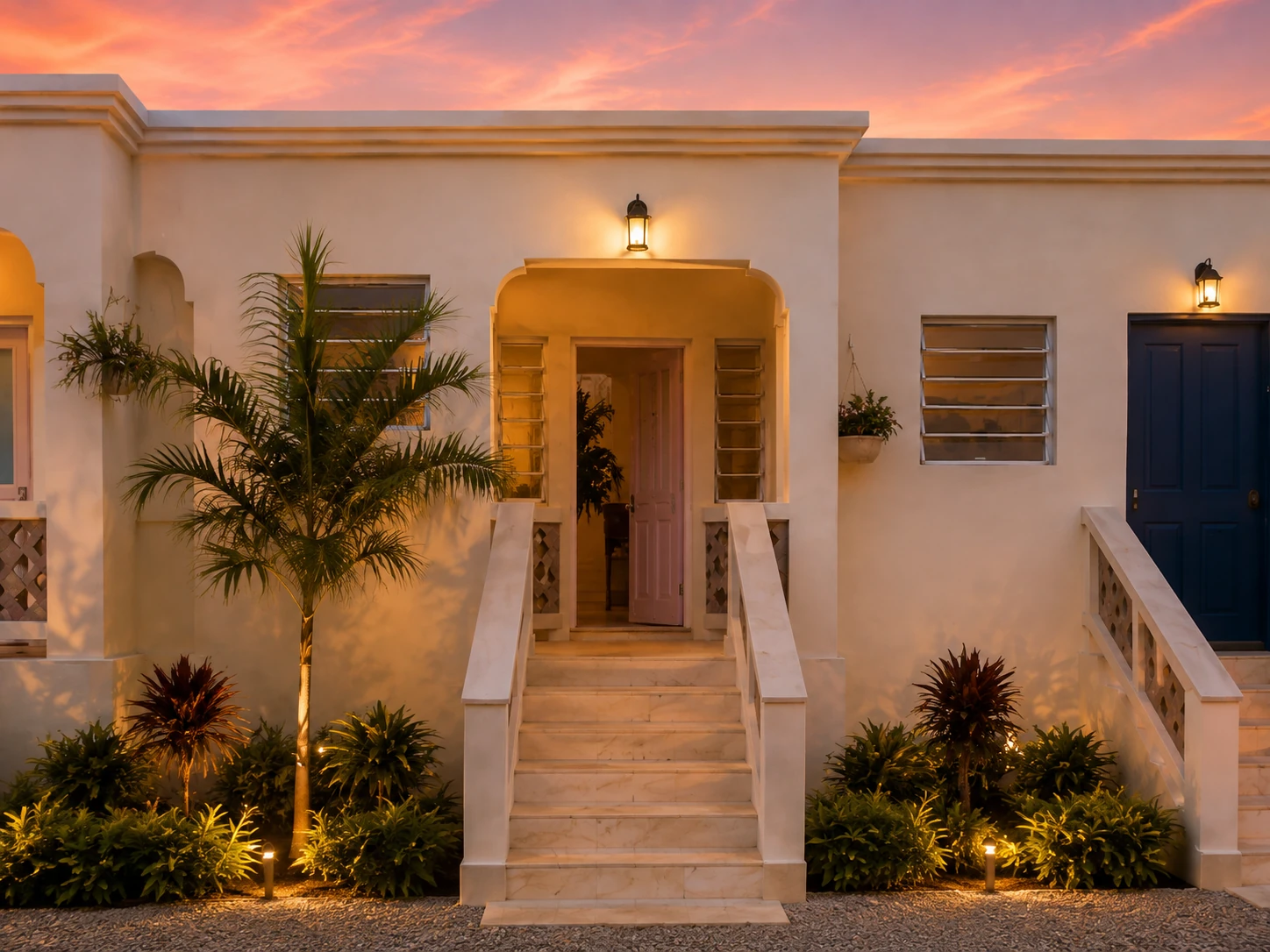 Linger apartment individual front entrance